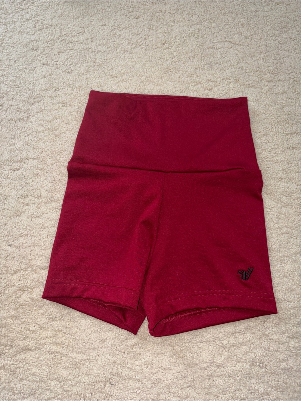 Varsity High-Waist Spandex Shorts